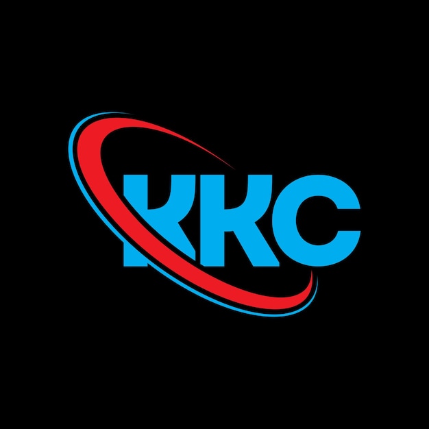 Vector el logotipo de kkc, la letra kkc, el diseño del logotipo, las iniciales, el logotipo kkc vinculado con un círculo y un monograma en mayúsculas, la tipografía de kkc para el negocio tecnológico y la marca inmobiliaria.