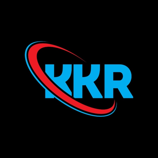 El logotipo de KKR, la letra KKR, el diseño del logotipo de la carta KKR, las iniciales del logotipo KKR vinculadas con círculo y mayúsculas, el logotipo del monograma KKR, tipografía para el negocio tecnológico y la marca inmobiliaria.