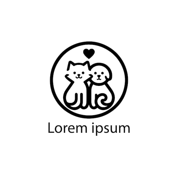 un logotipo para un koala y un gato