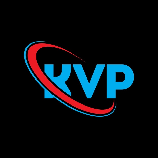 Logotipo KVP KVP letra KVP letra diseño de logotipo Iniciales KVP logotipo vinculado con círculo y mayúscula monograma logotipo KVP tipografía para negocios de tecnología y marca inmobiliaria