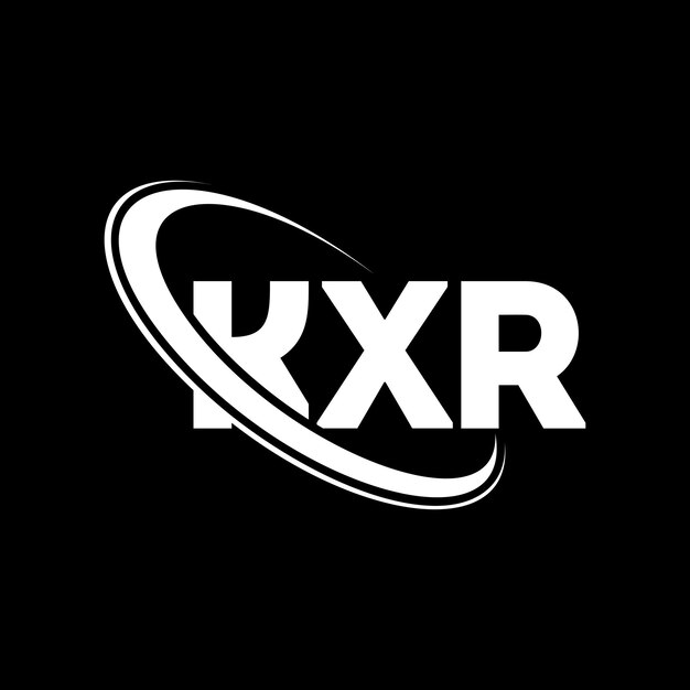 Logotipo KXR KXR letra KXR diseño de logotipo de letra Iniciales KXR logotipo vinculado con círculo y mayúscula logotipo monograma KXR tipografía para negocios de tecnología y marca inmobiliaria