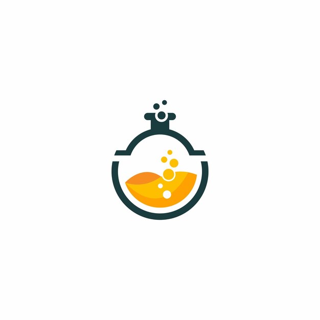 Logotipo de laboratorio de color abstracto. laboratorio vectorial, química, logotipo de prueba médica, icono. diseño moderno con b