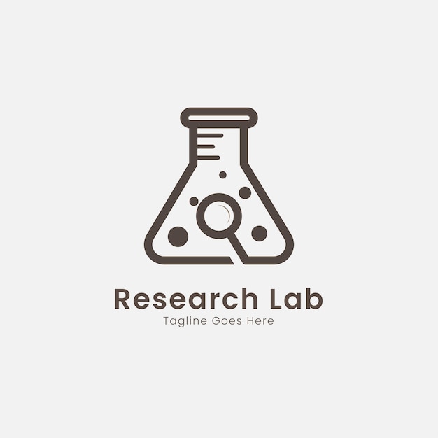 Vector logotipo del laboratorio de investigación