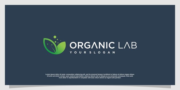 Logotipo de laboratorios con estilo de elemento creativo Premium Vector parte 4