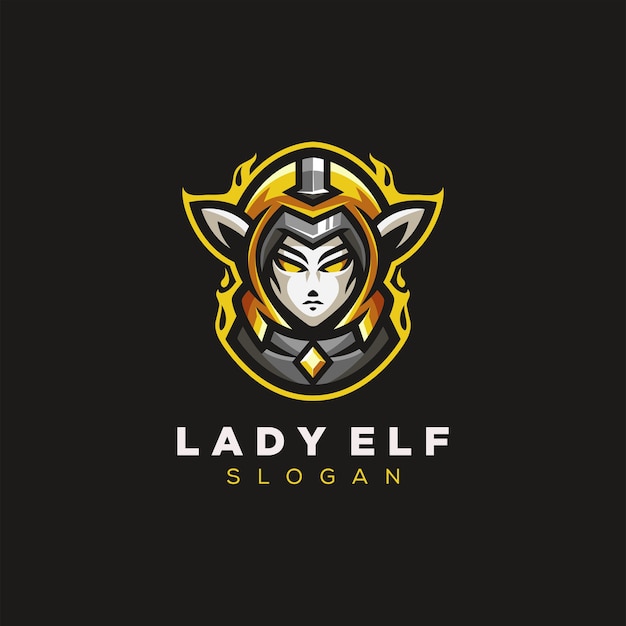 Logotipo de lady elf gaming