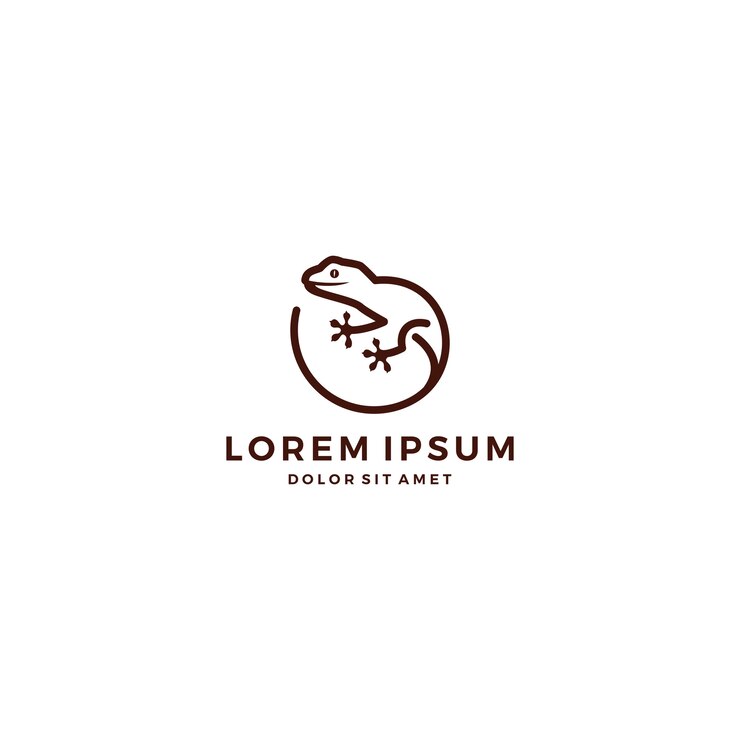 Vector logotipo de lagartija