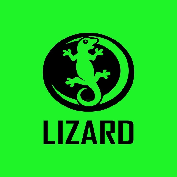 Vector el logotipo del lagarto