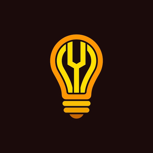 Logotipo de la lámpara con la letra Y