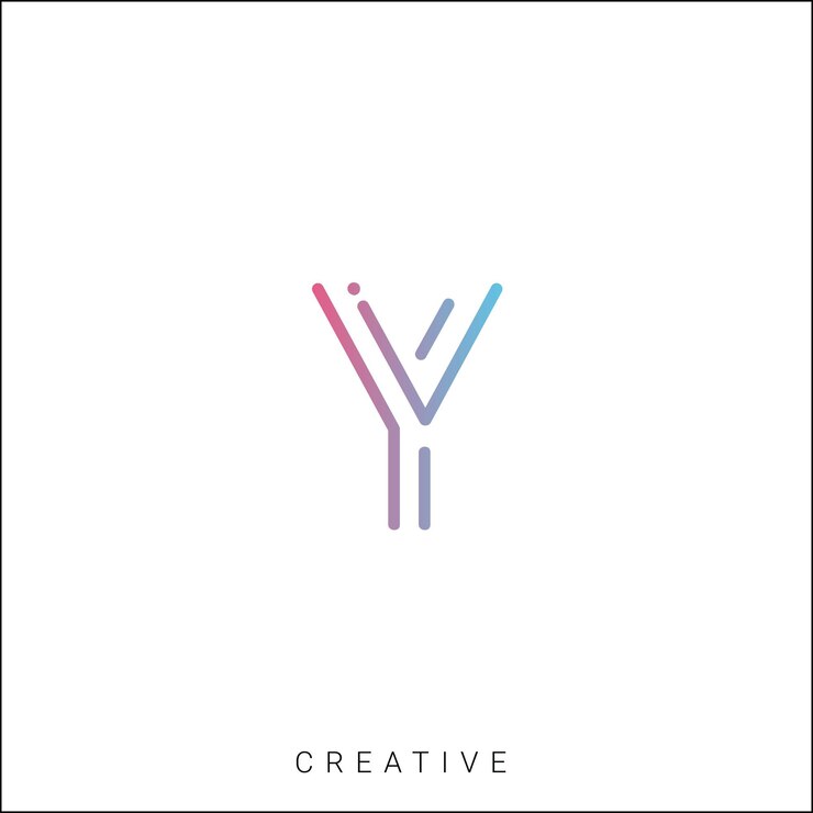 Vector el logotipo de y latter template vector colorful monogram symbol font logotipo de diseño moderno basado en el logotipo inicial