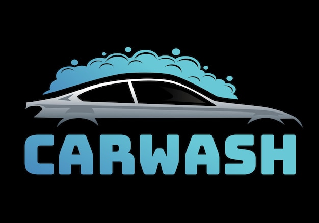 Vector logotipo de lavado de autos
