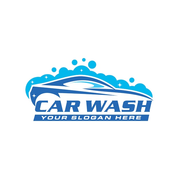 El logotipo del lavado de coches