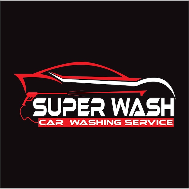 El logotipo del lavado de coches