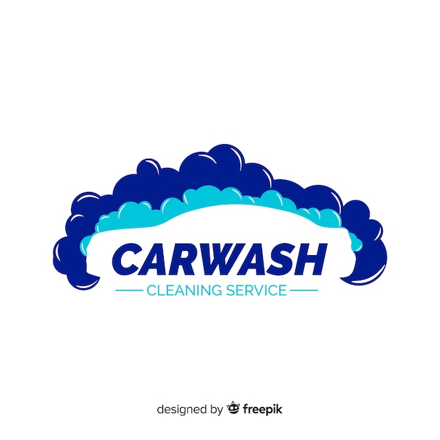 Vector logotipo de lavados de coche