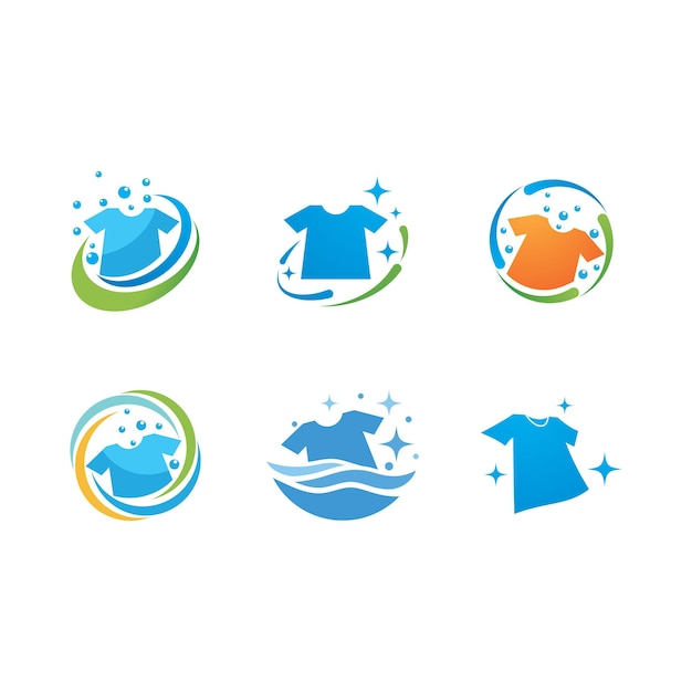 Logotipo de lavandería Vector