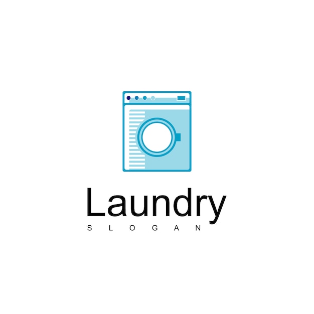 logotipo de lavandería