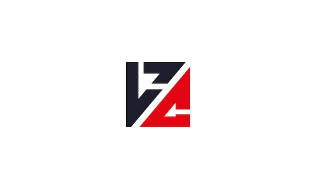 El logotipo LC vectorial diseño LC letra negra y roja LC letra CL letra diseño logotipo letra inicial CL
