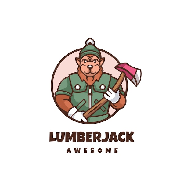 Logotipo de leñador