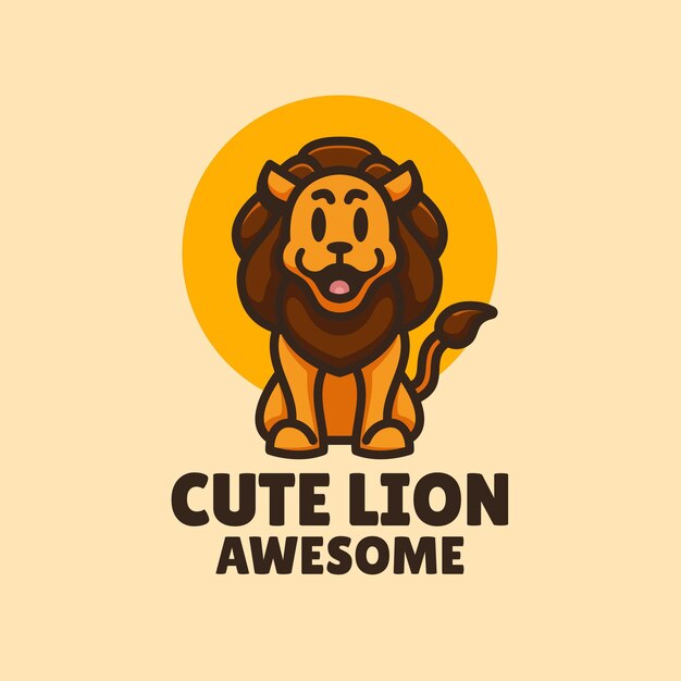 El logotipo del león lindo