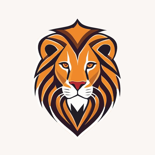 El logotipo del león sobre un fondo blanco