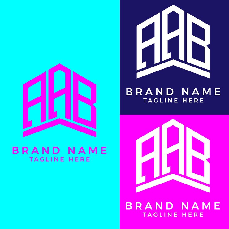 Vector logotipo de la letra aab. aab mejor imagen vectorial. diseño de logotipo aab monogram para empresarios y empresas.