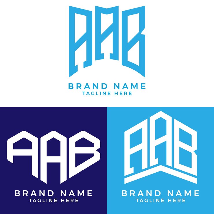 Vector logotipo de la letra aab. aab mejor imagen vectorial. diseño de logotipo aab monogram para empresarios y empresas.