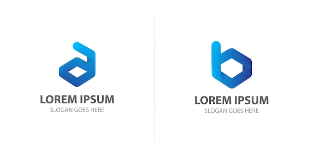 logotipo de la letra ab