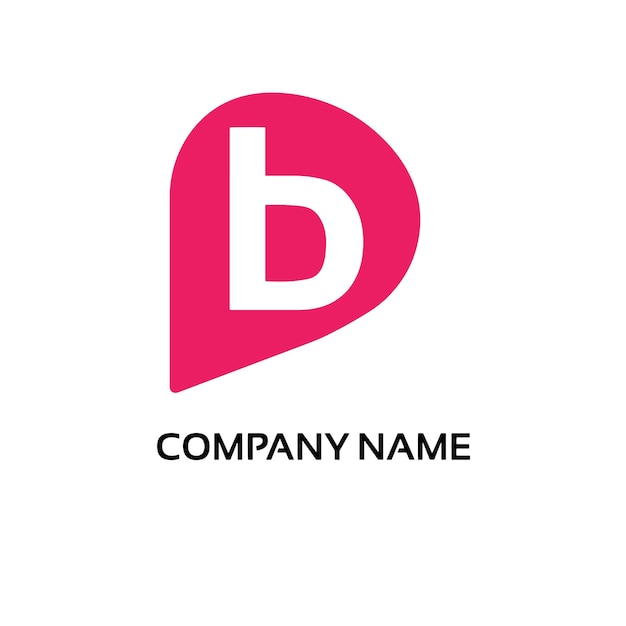 Logotipo de letra abstracta para empresa
