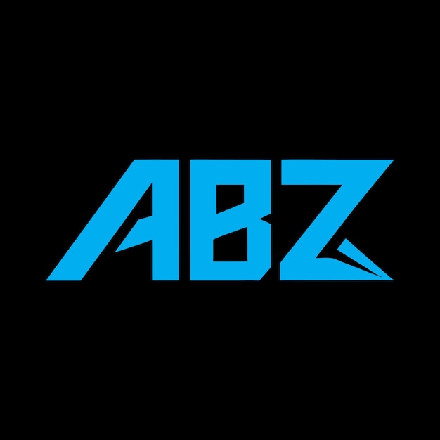 Logotipo de la letra ABZ Diseño creativo Monograma ABZ Logotipo concepto único Vector