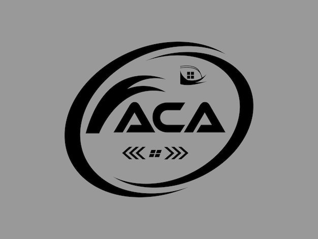 Logotipo de la letra ACA Diseño ACA Logotipo de monograma simple y moderno Abstracto Diseño vectorial del alfabeto