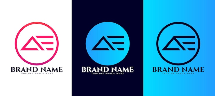 Vector logotipo de la letra ae