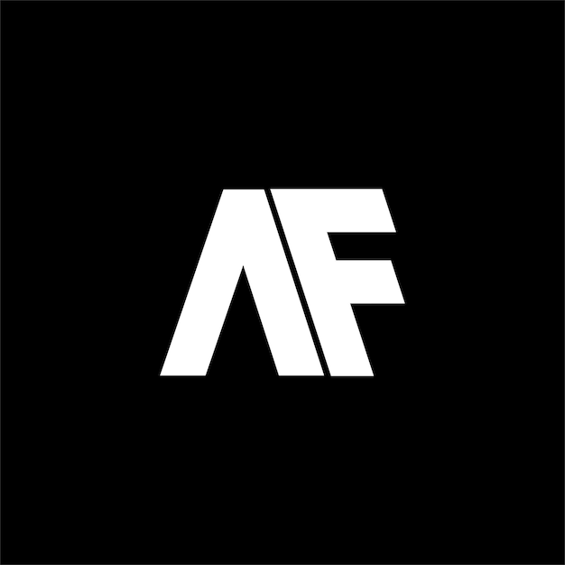 Logotipo de letra AF o FA Único atractivo creativo moderno inicial AF FA AF logotipo de icono de letra basado en inicial
