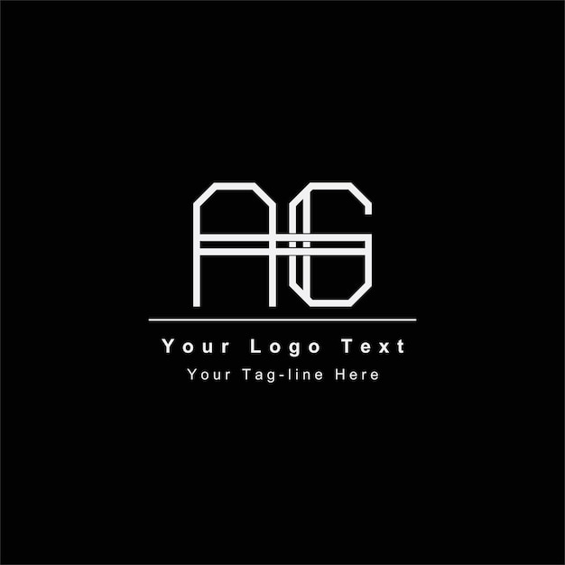 Logotipo de letra AG o GA Único atractivo creativo moderno inicial AG GA AG logotipo de icono de letra basado en inicial