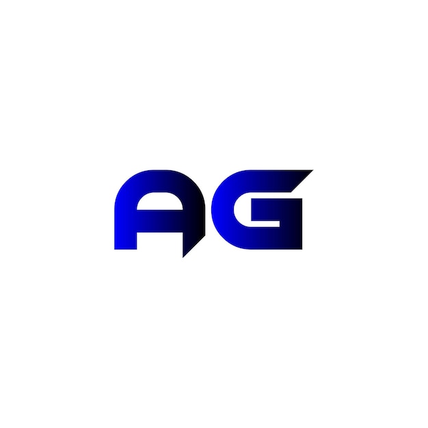Logotipo de la letra ag