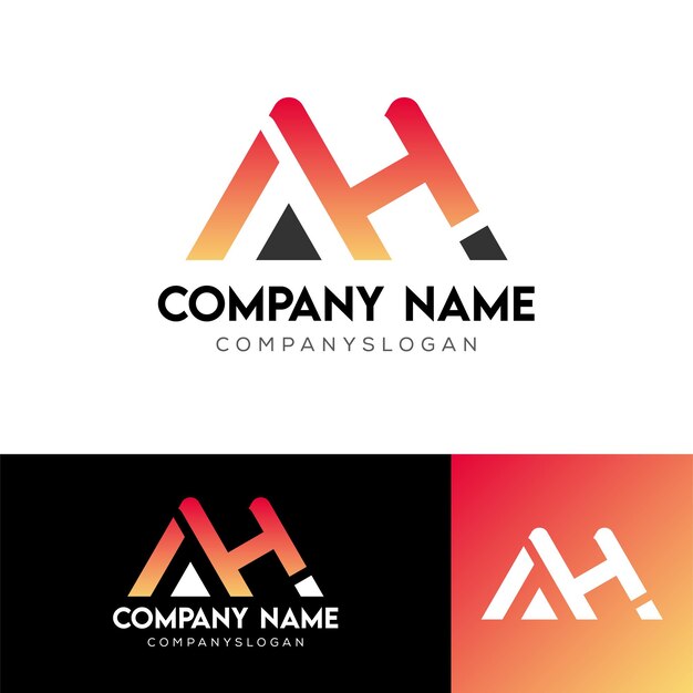 Logotipo de la letra AH