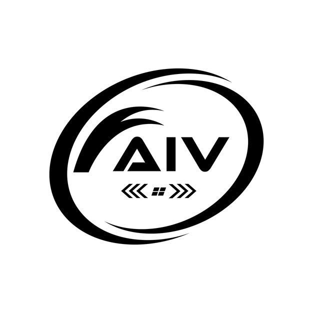 Logotipo de la letra AIV Diseño AIV Logotipo de monograma simple y moderno Abstracto Diseño vectorial alfabético