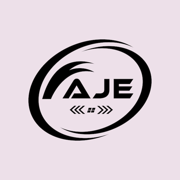 Logotipo de la letra AJE Diseño AJE Logotipo de monograma simple y moderno Diseño vectorial de alfabeto abstracto