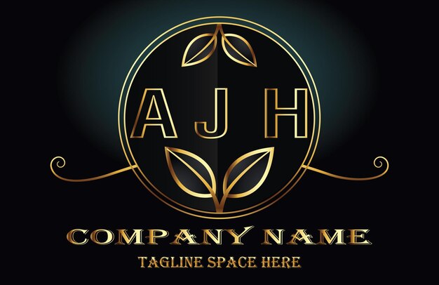 Vector logotipo de la letra ajh