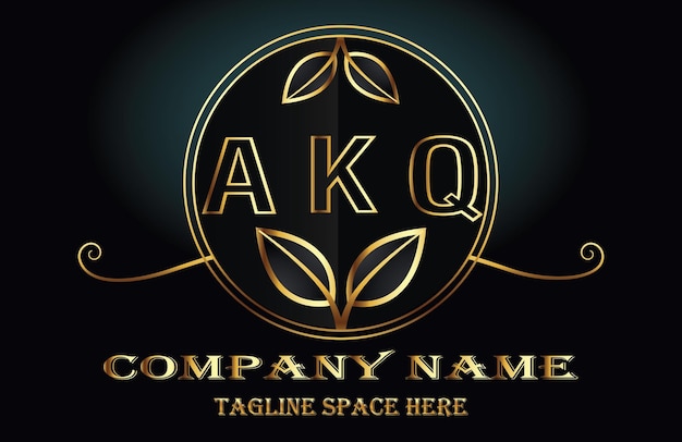 El logotipo de la letra AKQ