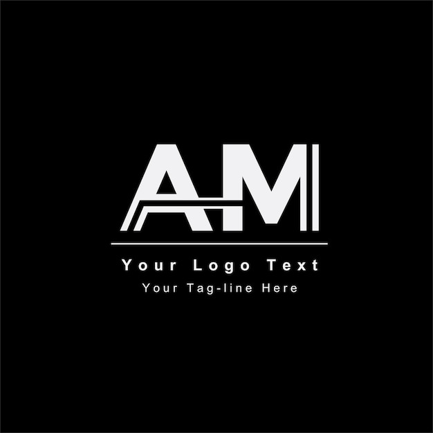 Logotipo de la letra AM o MA Único atractivo creativo moderno inicial AM MA AM logotipo de icono de letra basado en la inicial
