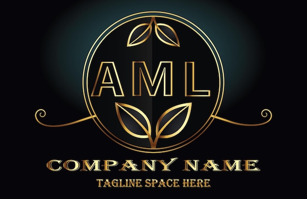 Vector logotipo de la letra aml