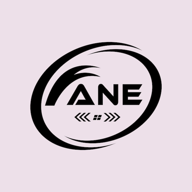 Logotipo de la letra ANE Diseño ANE Logotipo de monograma simple y moderno Abstracto Diseño vectorial del alfabeto