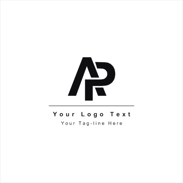 Vector logotipo de letra ap o pa único atractivo creativo moderno inicial ap pa ap logotipo de icono de letra basado en inicial