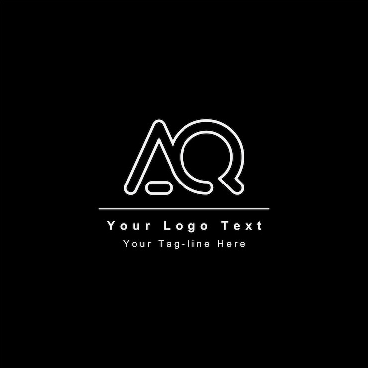 Vector logotipo de letra aq o qa único atractivo creativo moderno inicial aq qa logotipo de icono de letra basado en inicial aq