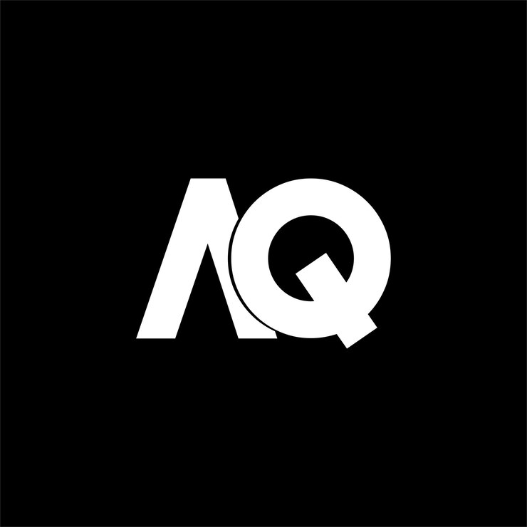 Vector logotipo de letra aq o qa único atractivo creativo moderno inicial aq qa logotipo de icono de letra basado en inicial aq