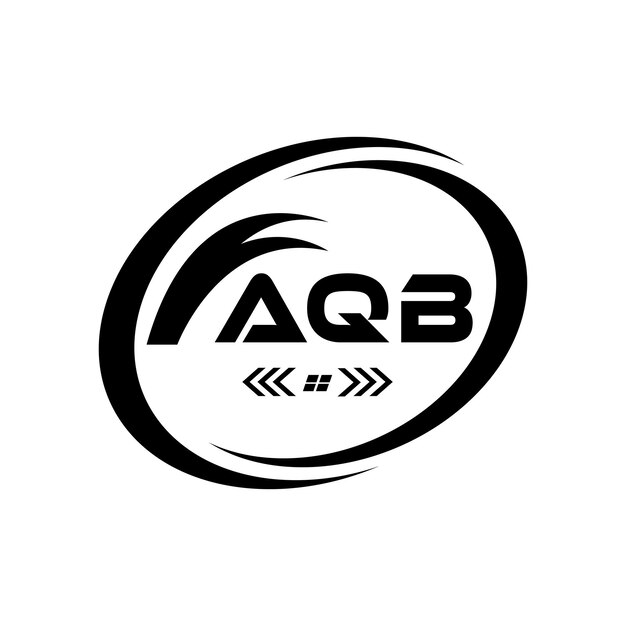 El logotipo de la letra AQB Diseño AQB Logotipo de monograma simple y moderno Abstracto Diseño vectorial del alfabeto