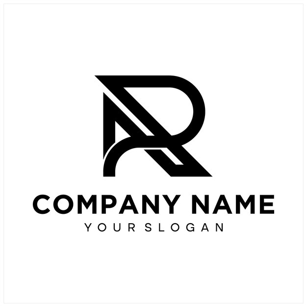 Logotipo de letra AR o RA Único, atractivo, creativo, moderno, inicial AR RA AR icono de letra basado en la inicial