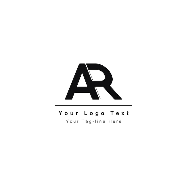 Vector logotipo de letra ar o ra único, atractivo, creativo, moderno, inicial ar ra ar logotipo de icono de letra basado en inicial