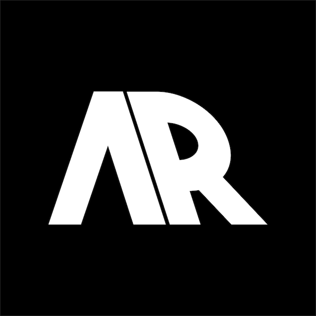 Logotipo de letra AR o RA Único, atractivo, creativo, moderno, inicial AR RA AR logotipo de icono de letra basado en inicial