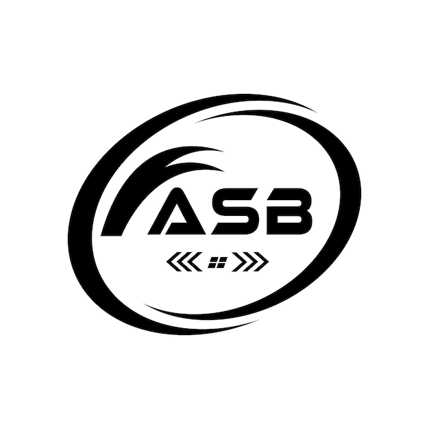 Logotipo de la letra ASB Diseño ASB Logotipo de monograma sencillo y moderno Abstracto Diseño vectorial del alfabeto