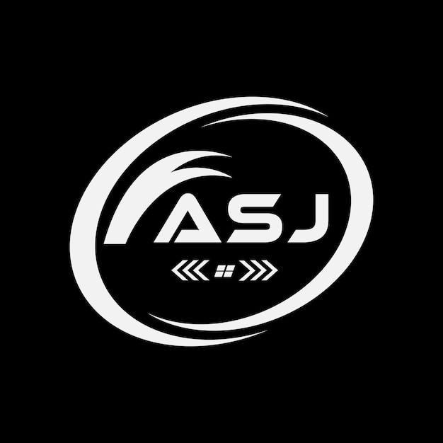 Logotipo de la letra ASJ Diseño ASJ Logotipo de monograma simple y moderno Abstracto Diseño vectorial del alfabeto